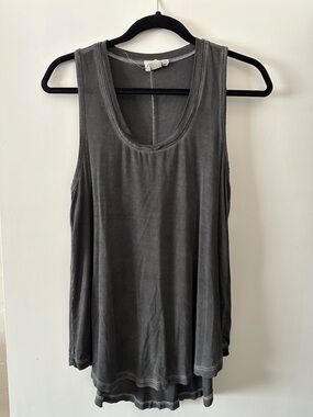 White Crow from Buckle Washed Charcoal Scoop Neck Tank Top